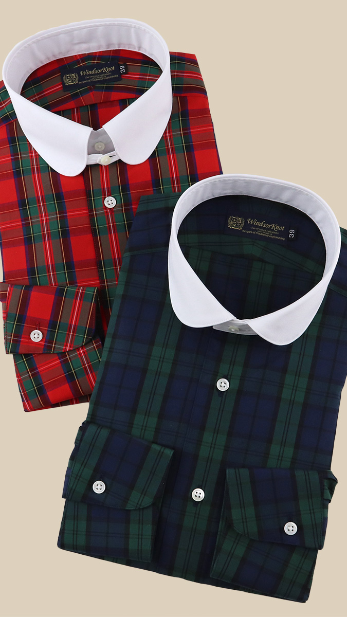 タータンのシャツ